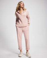 Cotton Terry Cropped Pants