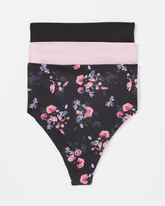 High-Waist Thong Panty 3 Pack
