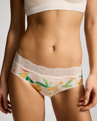 Embraceable Hipster Panty with Crochet Lace Waist