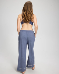 Solid Piped Pajama Pant