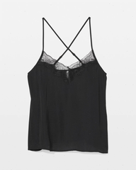 Lace Trim Pajama Cami