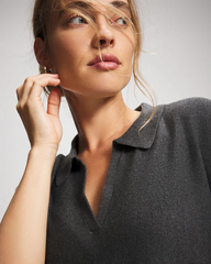 Premier Knit Sweater Collared Top