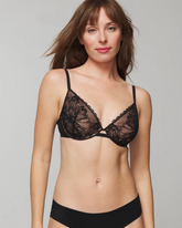 Plunge Bra with Lace